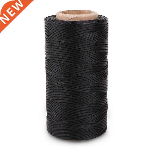 Flat wax wire coil 260M leather leather   black