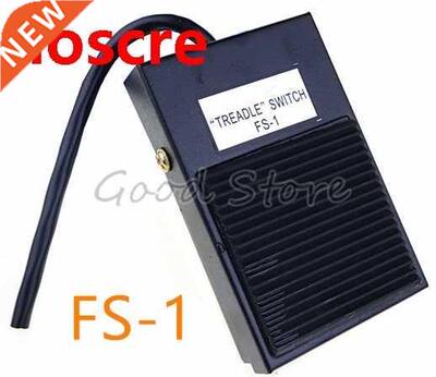 1PCS FS-1 10A 250V black Line length current metal footswit