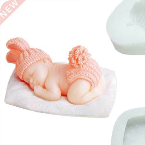 3D Sleeping Baby Silicone Molds Sugar Mold Chocolate Candy