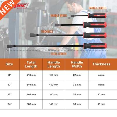 1pc Long Pry Bar Tool 8 12 18 24 inch Tire Heavy Duty Crowb