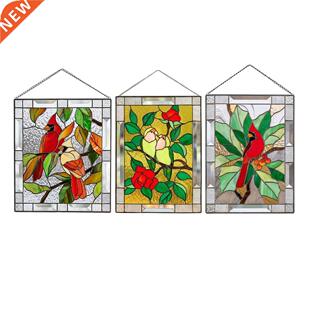 ained Bird Species Pendant Window Hanging Sun Catchers