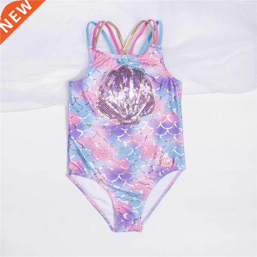 3-14Years Grls Kds Swmsut 2022 Embrodery Chldren Grl