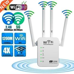 WiFi Range Extender 1200Mbps Dual Band 2.4/5GHz Wi-Fi Intern