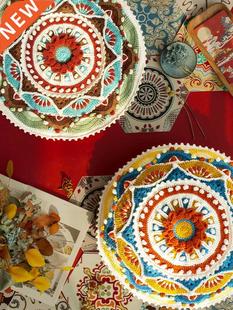 Hand woven  Crochet material bag made of Dunhuang roll