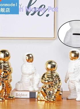 Space Man Astronaut Sculpture Rocket Plane Creatve Pattern