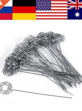 50Pcs Silver Metal Wires Photo Card Picture Memo Paper Note