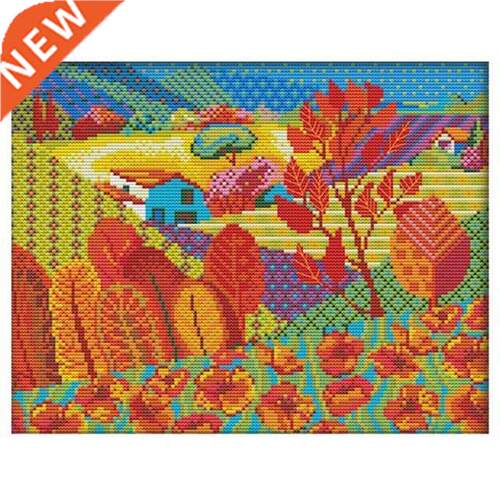 Stamped Cross Stitch Kits Beginners Embroidery Starter Kits