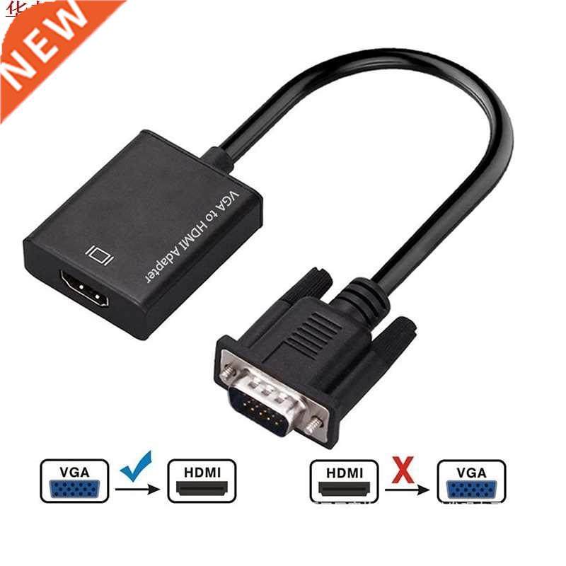 VGA Male to HDMI Female Converter Adapter Cable With Audio O