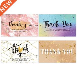 Marble Gold Foil Thank You Card Small Business Commodity Pac