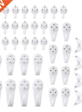 40Pcs Invisible Nail Screws Wall Hooks Picture Hangers Trace
