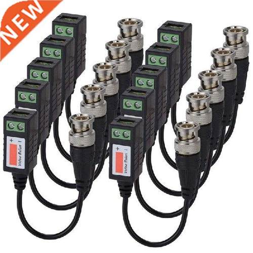 Video Balun Connectors Passive 8 Pairs Cat5 HD Mini CCTV