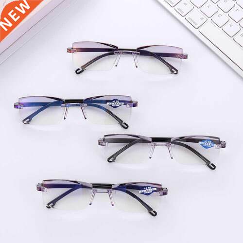 1PC Diamond-cut Reing Glasses Unisex Blue Light Blocking G
