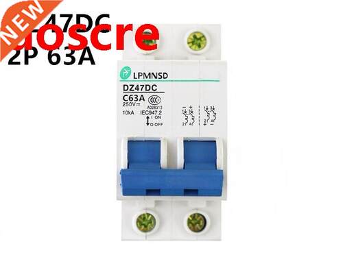 DZ47 DC 2P 63A 250V 10Ka Circuit breaker DC MCB safety break
