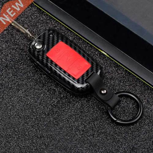 ABS Carbon fiber Car Remote Key Case ver for VW Golf Bora Je