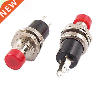 10 pcs Red 2 Pin SPST Off-(On) N/O Round Momenty Push Bott