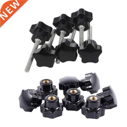 14 Pcs Female Thread Plastic Star Head Clamping Knob Jig, 8