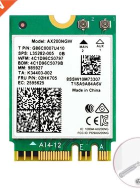 Wireless Dual Band 2400Mbps WiFi 6 For AX200 NGFF M.2 Blueto