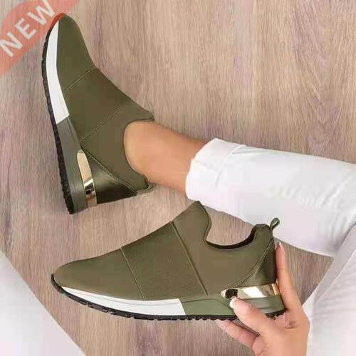 2021 Breathable Mesh Fashion Casual Sports Shoes Platform Fl