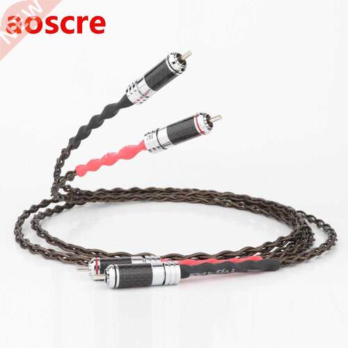 Preffair diameter 2.2mm Silver Plated Signal Line RCA Interc