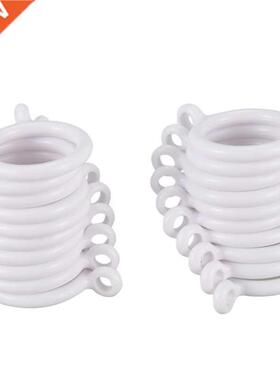 20X White 25Mm Inner Plastic Curtain Rings