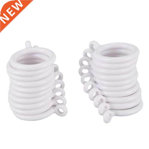 20X White 25Mm Inner Plastic Curtain Rings