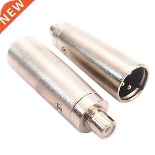 3 Pin XLR Plug Male to RCA Female Audio Jack Adapter Connect