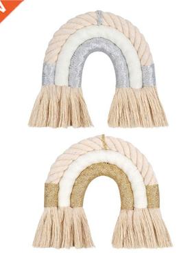 L9NB Nordic Woven Rainbow Tapestry Bedroom Apartment Wall