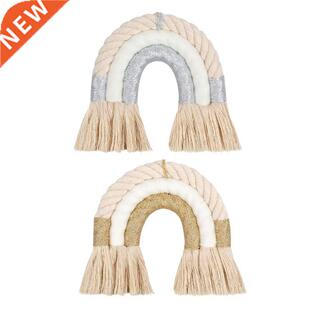 L9NB Nordic Woven Rainbow Tapestry Bedroom Apartment Wall