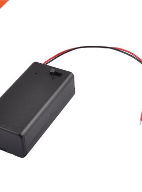 Black Storage Pair SBH-9V Batteries Switch Holder Case Box