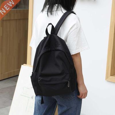 Teen School Bag for Girls Backpack Solid Color Women Bookbag