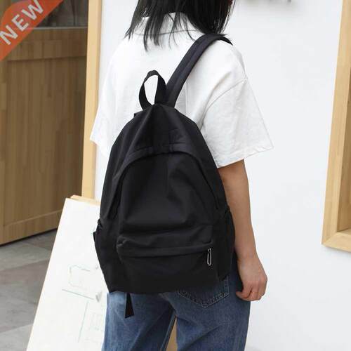 Teen School Bag for Girls Backpack Solid Color Women Bookbag