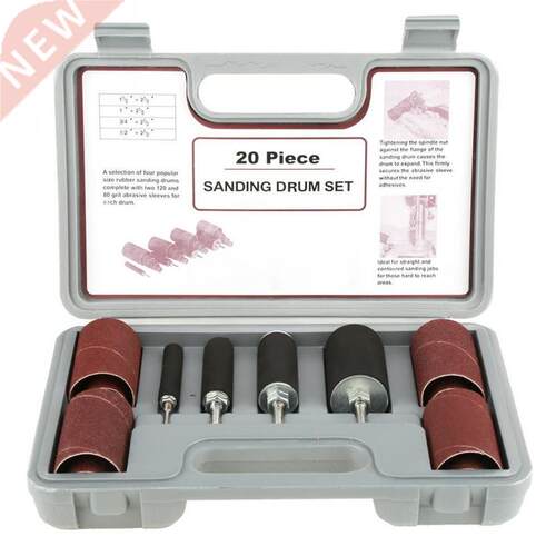 20pcs Rubber Sanding Drum Set Spindle Sanding Drum Sander To
