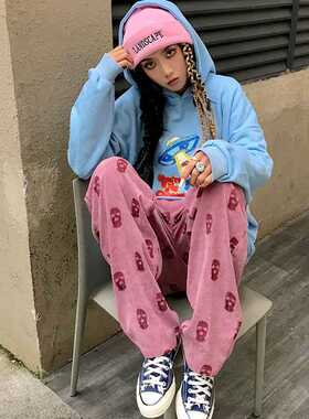 Corduroy pants women's spring and summer 2021 thin n