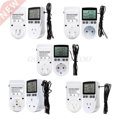Digital Thermostat Temperature Controller Socket Outlet 16A