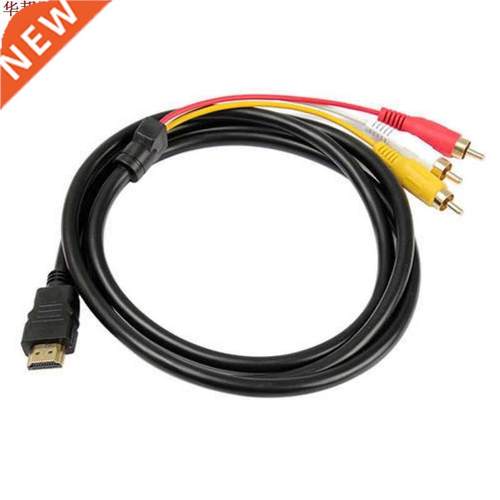 Hot 5 ft 1.5 M HDMI to 3 RCA Audio Video AV Component Conver