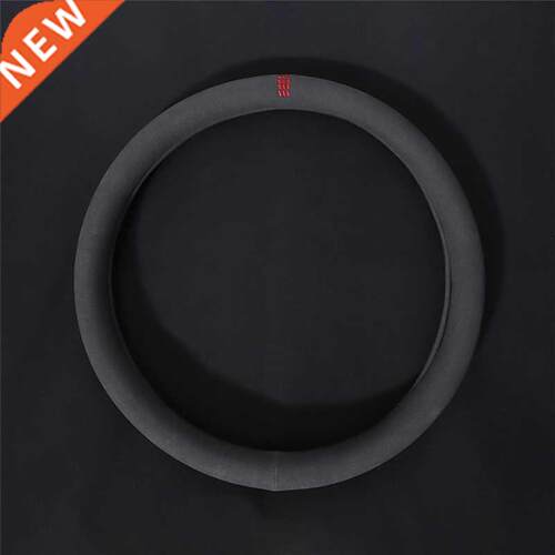 38cm Suede Cow Leather Car Steering Wheel ver For BMW 5 Seri