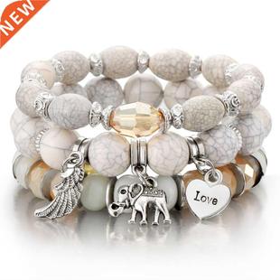ZOSHI 3-4pcs/set Fashion Boho Bracelets & Bangles Wo