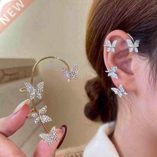 Emmaya Shining Zircon Butterfly Ear Cuff Earrings for Women