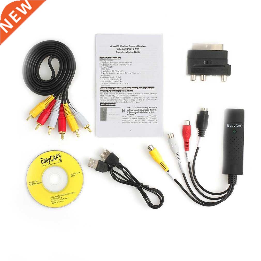 USB Video Capture Card Adapter TV DVD VHS Captura de v deo C