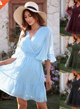 dresses Dress Women white Clothing Birthday Solid Evening