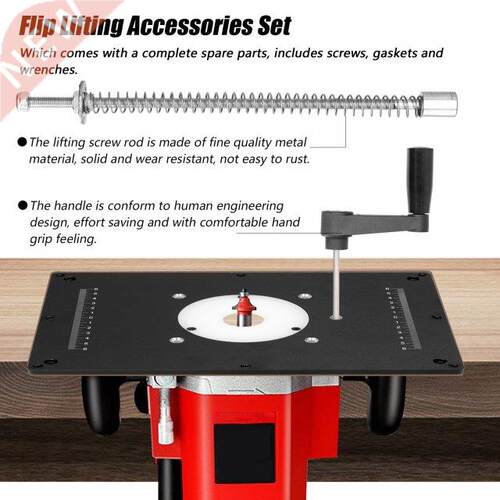 Woodworking Lift Flip Engraving Machine Electric Wood Millin