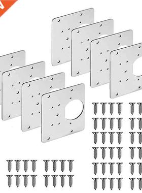 8Pcs Hnge Repar Plate wth 12 Mountng Holes Pratcal Repa