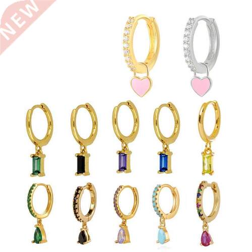 Woman Earrings 925 Sterling Silver Huggies Earrings Dripping