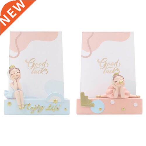Desk Photo Frame with Ballet Girl Figure No Slip Base Decora