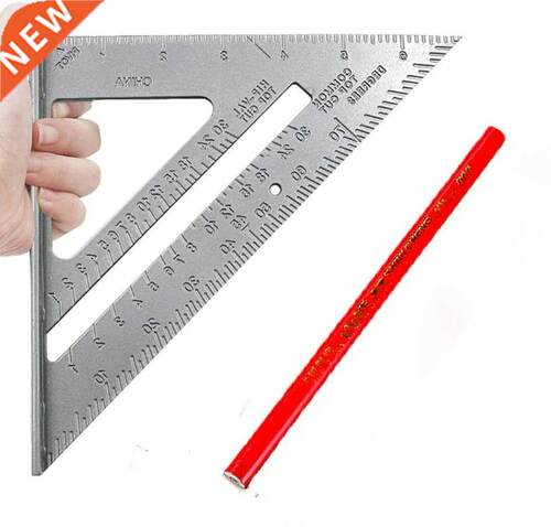 Carpenter Square 7-inch Aluminum Square+ 1Pc Woodworking pen