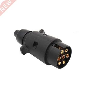 12V 7 Way Round Standard European Car Plug Connector Plastic