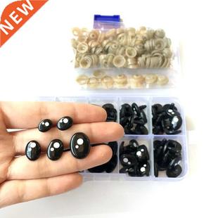 100pcs/box OVAL doll eyes Cartoon Safety eyes nose dolls toy