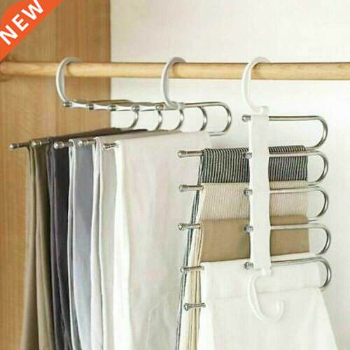 Hot Newest Multfuncton 5 n 1 Pant rack shelves Stanless