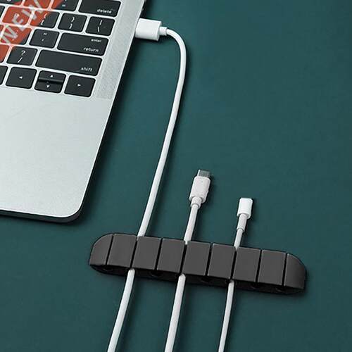 Silicone Cable Organizer USB Cable Winder Flexible Cable Man