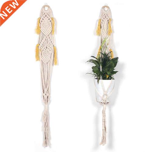 Flowerpot Hanger Indoor Cotton Rope Hanging Planter Flower